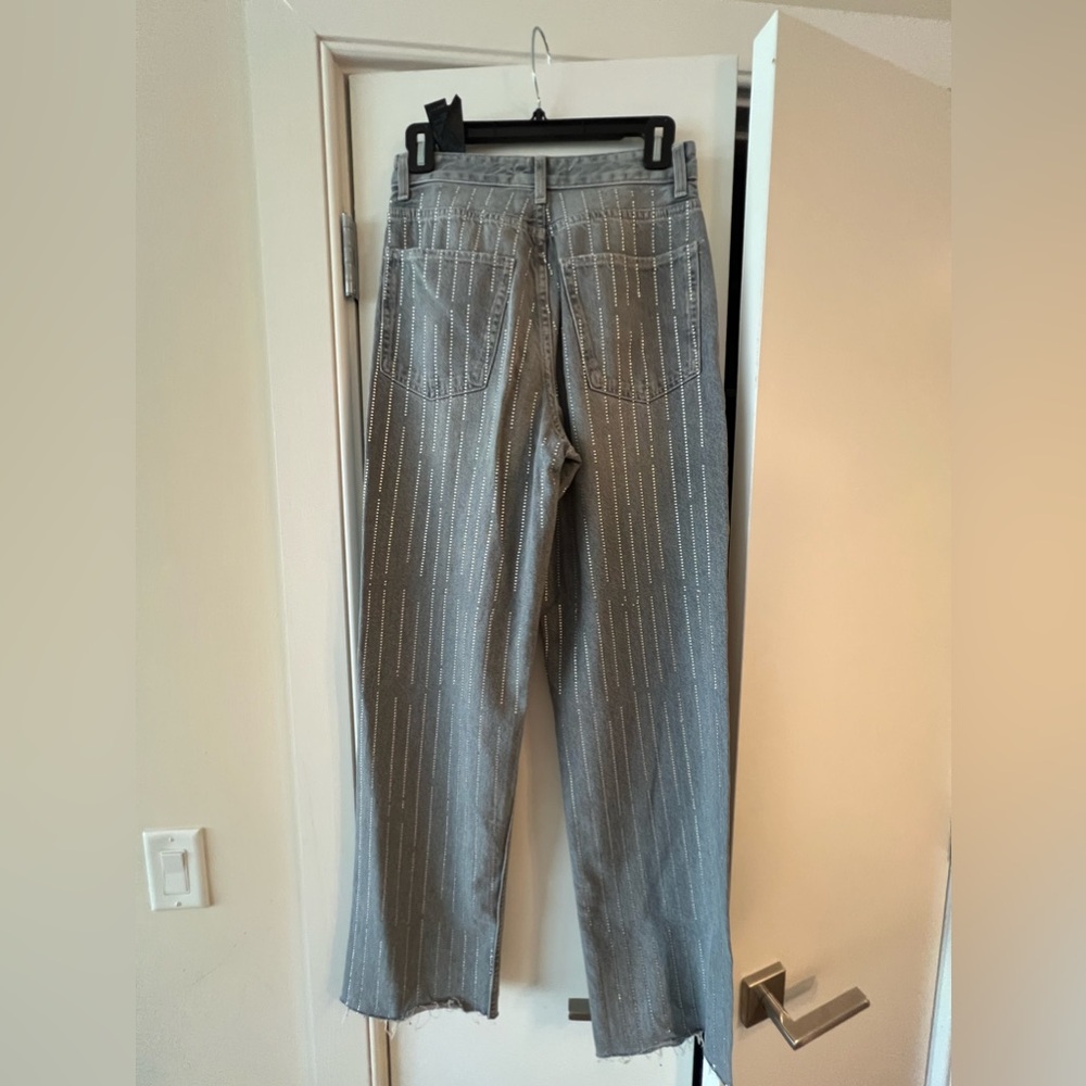 Zara embellished rhinestone pants